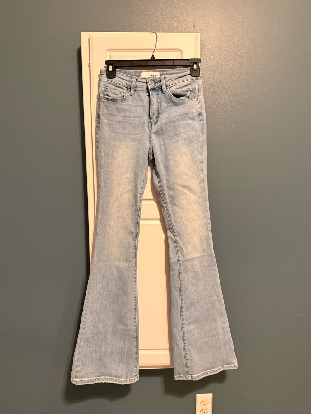 Vervet- Light Blue High-Rise Flare Jeans